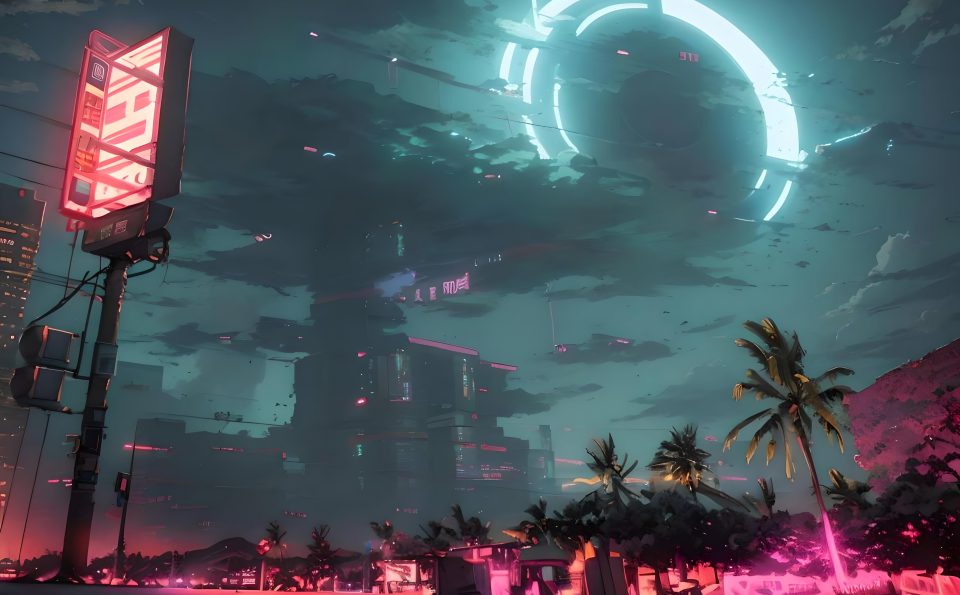 Portal that appeared above the beach