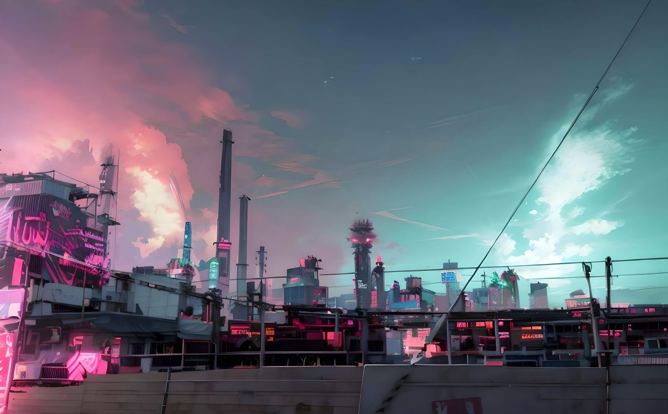 The factory in Cyberpunk City that continues to operate