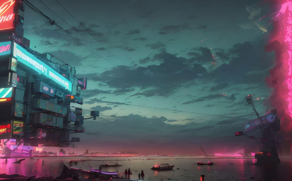 Twilight in Cyber ​​Bay